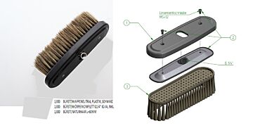 BØRSTEFOT SKUMBØRSTE 1/4˝ BØRSTE L=60 MM