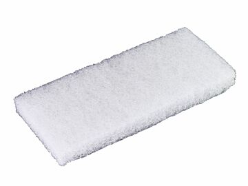 Hvit skurepad til padholder